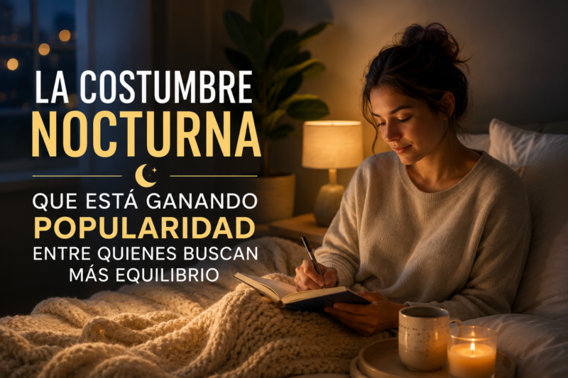 La Costumbre Nocturna Que Está Ganando Popularidad Entre Quienes Buscan Más Equilibrio